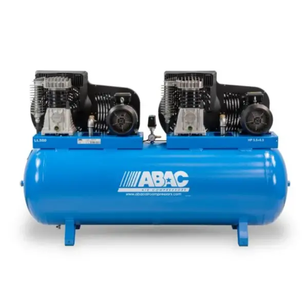 ABAC B5900B/500T5.5 Double Head Piston Air Compressor