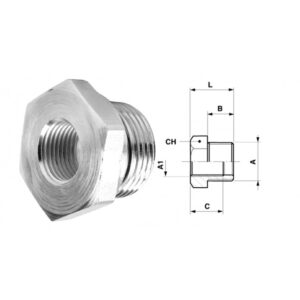 Reducing Bush G3/8" x 1/4"